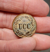 American Civil War Utica Citizen Corps UCC Coat Button