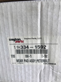 Peterbilt wear-pad assemble