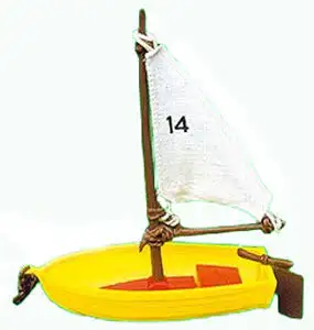 Ensemble de jeu Schtroumpf voilier Voile seulement