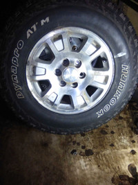 17"x7.5" GMC Sierra 1500 Rims+Tires X 4