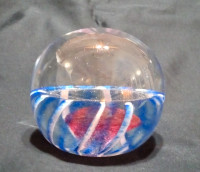 Bavin Glassworks Hand Blown Glass Signed Paperweight