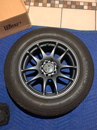 RSSW Velocity 15x6.5 rims + Michelin Defender 195/65R15 MS tire