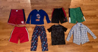 Boys Size 6-7 Shorts (4), Pyjamas, Shirts - $2 for All