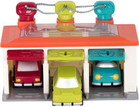 NEW Battat – 3 Car Garage – Shape Sorting Toy Garage