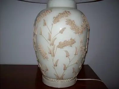 Vintage MCM Chinoiserie Ginger Jar Lamp, View more
