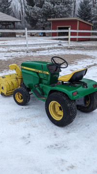 REDUCED : John Deere 214 garden tractor snowblower blade deck