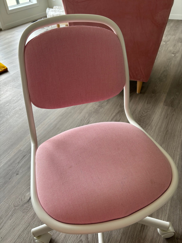 Ikea Child Desk Chair (pink) in Chairs & Recliners in Edmonton - Image 2