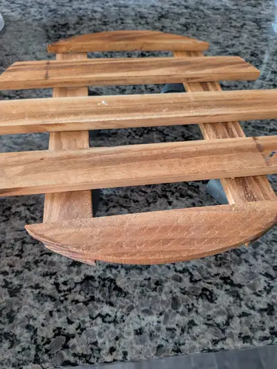 Wooden plant stand with wheels, View more