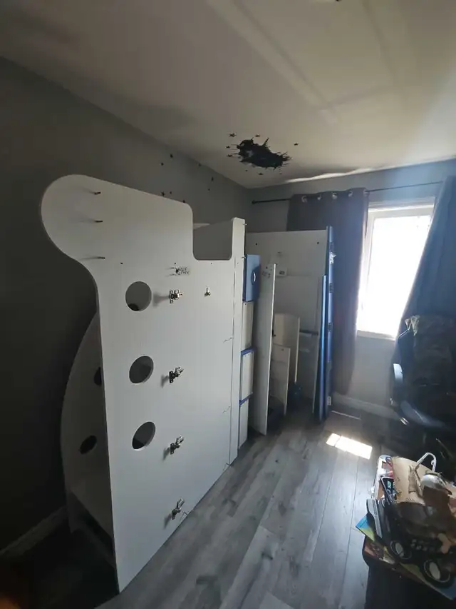 Kids loft bed with desk and storage in Beds & Mattresses in Cornwall - Image 3