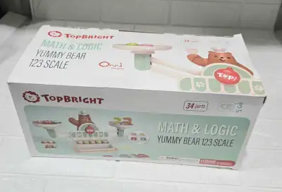 TOP BRIGHT Balance Math Game, Math Toys for Kids 3-5, Counting Toys for Toddlers, Montessori Toy Pre...