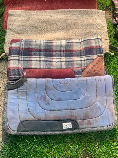 Five western saddle pads in good to great shape. Price from 20.00 to 80.00 I don’t need this many an...