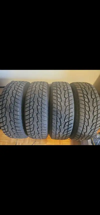 Set of 4 Ecovision winter tires with rims included. Tires are size 215/65R17 99T. They're built for...