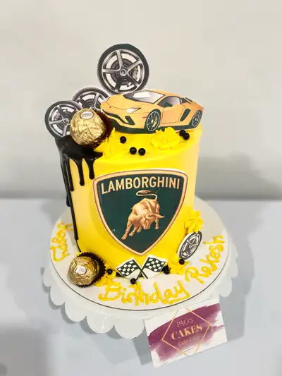 Birthday boy cakes, Lamborghini cake , View more