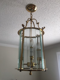 Antique Brass Ceiling Light / Chandelier 