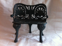 cast iron miniature love seat