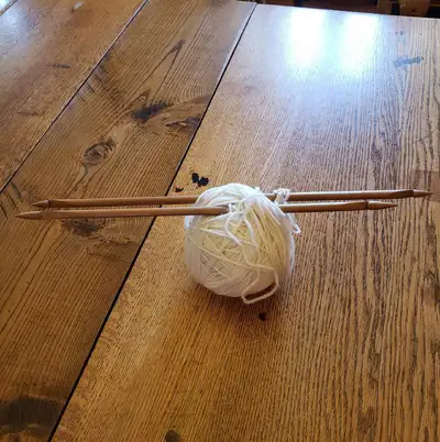 Double-ended Crochet Hooks & Ball of Yarn, View more