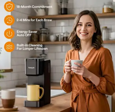 Single serve coffee maker, iced, hot, bolder coffee, ic, View more
