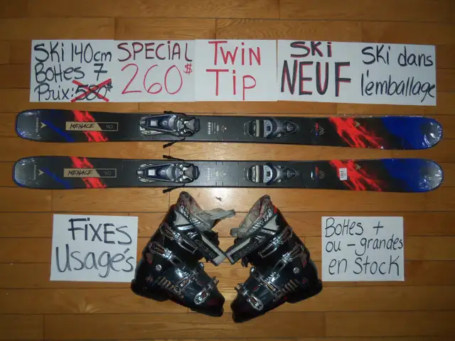 Plusieurs ensembles kit de ski alpin et twin tip 130 140 cm in Ski in Drummondville - Image 9