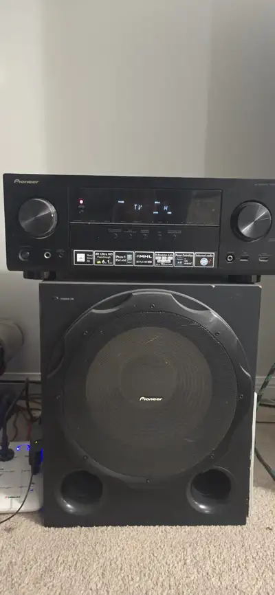 Pioneer Home Theater Stereo System – Full Speaker Setup, View more