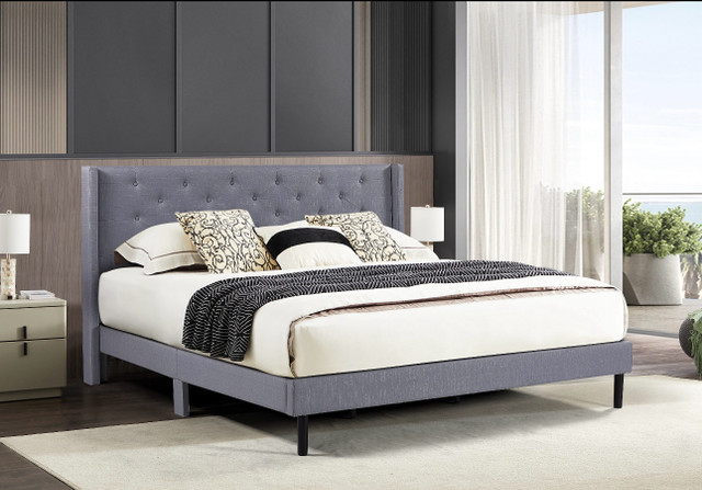 BNiB modern platform bed, twin, double, queen and king available in Beds & Mattresses in Chilliwack - Image 2