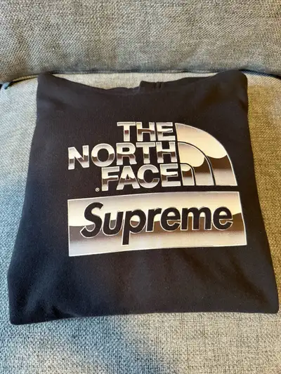 Supreme North Face Hoodie Black Medium , View more