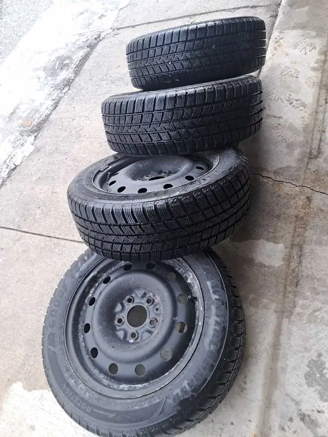 205/55R 16 Goodyear Winter tires on steel rims - Mazda 3 in Tires & Rims in City of Toronto - Image 5