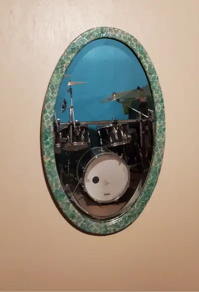 Vintage Oval beveled mirror, View more