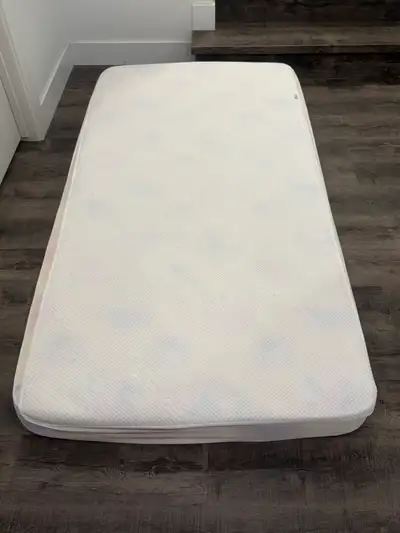 Twin mattress with cover, View more