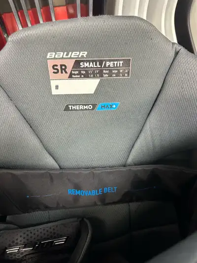 Bauer Elite Sr Small Goalie Pants - Black, View more