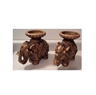 Resin Elephant Candle Holders in Arts & Collectibles in Oshawa / Durham Region