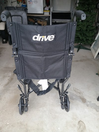 Lightweight steel transport wheel chair