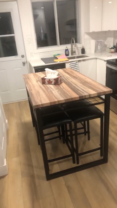 Kitchen table and 4 stools, View more