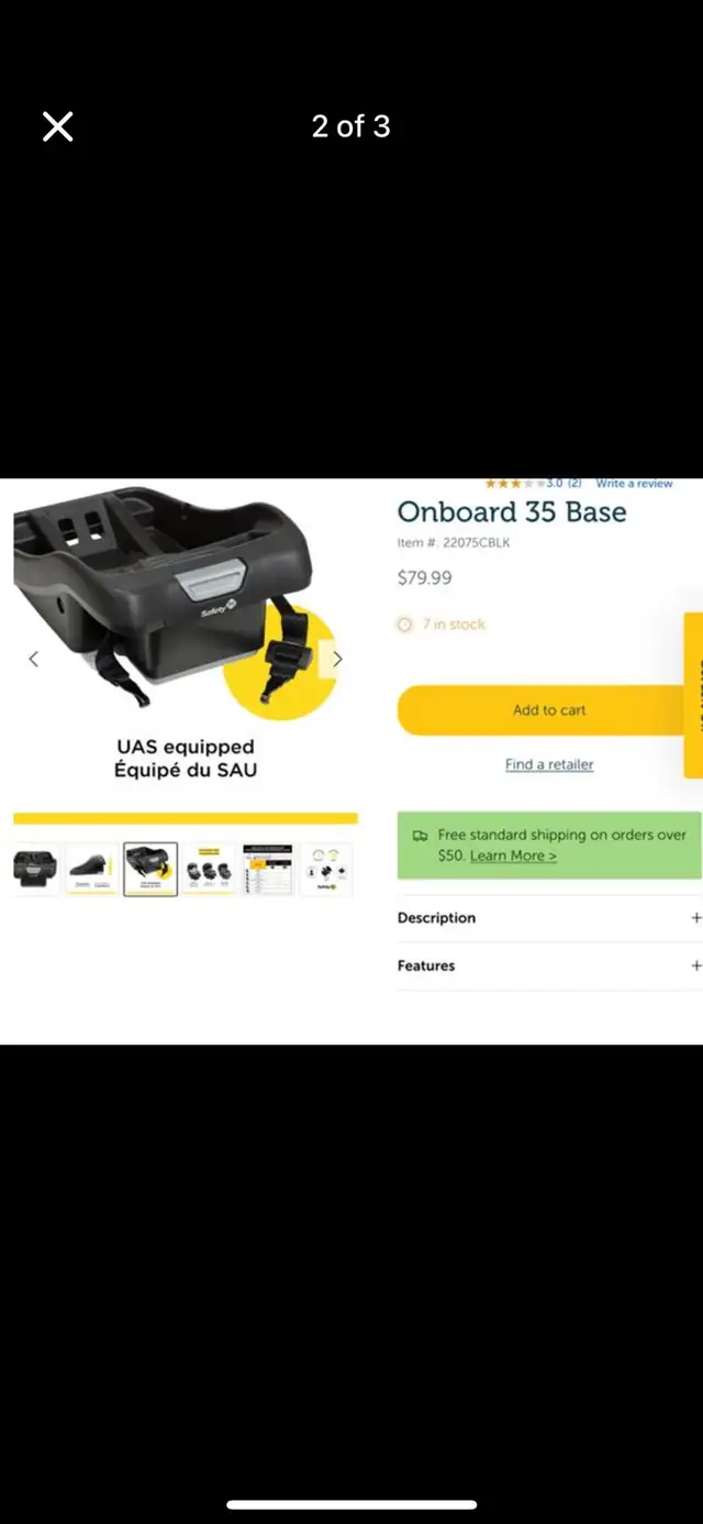 Safety 1st Onboard 35 Base in Strollers, Carriers & Car Seats in London - Image 3
