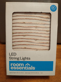 New - LED String lights, 90 light, 29.8 ft