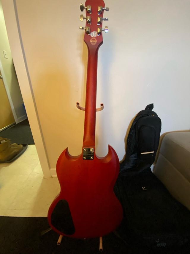 Epiphone SG with 2x Amps, soft case 400 in Guitars in Petawawa - Image 2