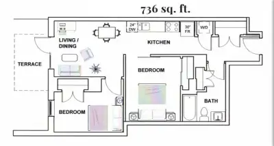 Apartment available for rent IMMEDIATELY!