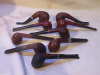 Lot of 9 ~ Vintage Wooden Pipes ~ Various Condition #38
