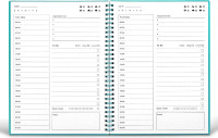 Undated Daily Planner To Do List Hourly Time Management 150 Page