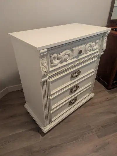 Vintage Dresser – Solid Wood & Brass Handles, View more