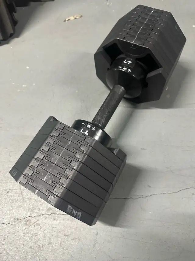 80lb Adjustable Dumbbell Set + Stand (Read description)