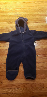 Columbia fleece bunting suit 3-6m
