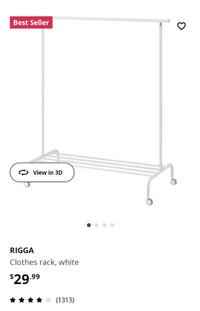 Ikea Rigga Clothes Rack x2