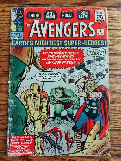 AVENGERS #1 ORIGIN/1ST APP OF THE AVENGERS - 1963 RARE  KEY, View more