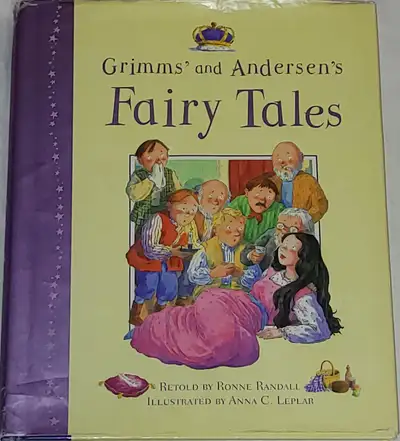 Grimm's and Andersen's Fairy Illustrated Tales Hard Cover Book, View more