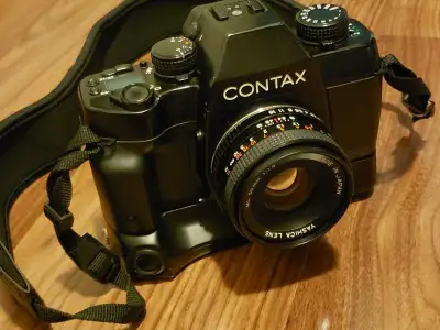 Contax ST with P7 vertical grip, Body only, View more