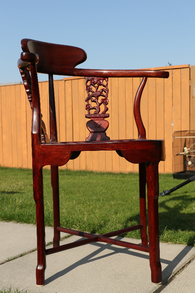 Deluxe Rosewood 紫檀木 hand made wide curvature 6 chair set, View more