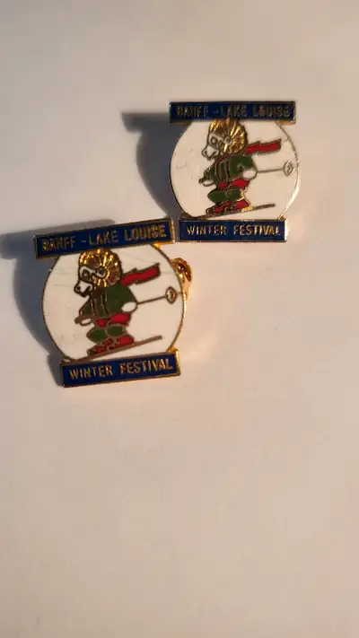 Assorted, offers accepted: Banff National Park Centennial: ~ 1885-1985 pin w/ Rocky the Ram ~ 2 Banf...