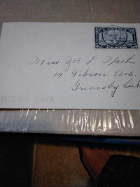 1933 Canada 5 Cents FDC Postage Stamp Scott #204