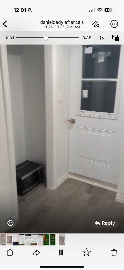 2 chambres a louer dans un 5 1/2 à Lasalle $650 tout inclus sur la rue Centrale à Lasalle , disponib...