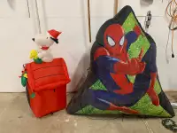 Blow up Christmas decorations